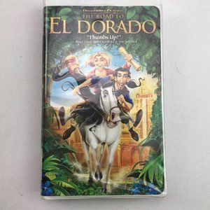 VHS Dreamworks The Road To El Dorado Clamshell Movie Miguel Tulio Elton John